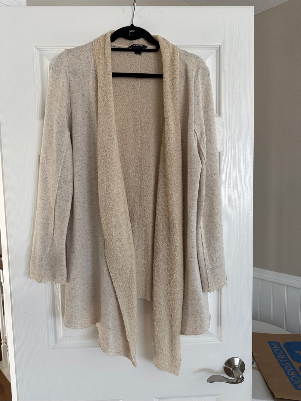 Karen Kane Cozy Open-Front Women's Cardigan Sweater - Cream